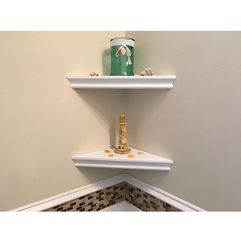 Latitude Run® Akhilesh 2 Piece Triangle Corner Shelf Wayfair